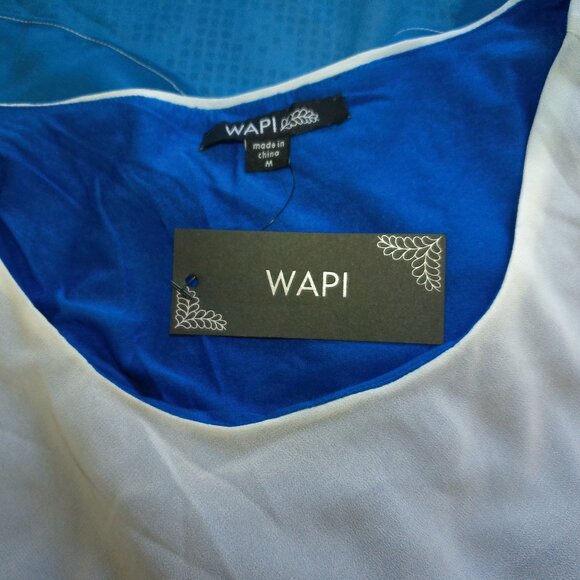 WAPI, Women's Blue/white tank top with cover, double layers - Picture 7 of 9